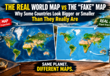 The Real World Map vs the “Fake” Map: Why Some Countries Look Bigger or Smaller Than They Really Are