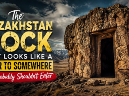 The Kazakhstan Rock That Looks Like a Door to Somewhere We Probably Shouldn’t Enter